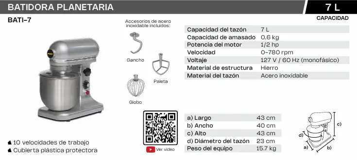batidora planetaria